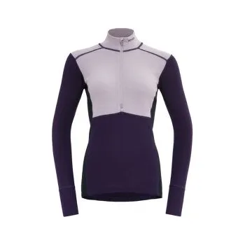 Dámská móda Devold Lauparen Merino 190 Zip Neck Women 167B ORCHID/LILAC/INK fialová M