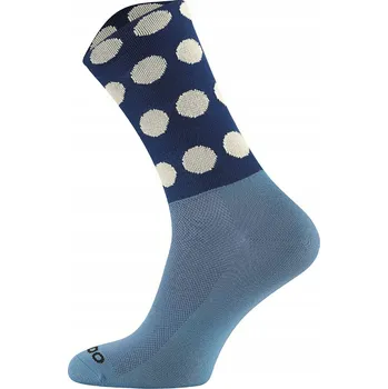 Ponožky Cycling Dots s plochým švem, termoaktivní 43-46 puntíky NAVY