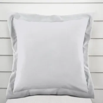 Povlak na dekorativní polštářek Dekorační povlak na polštář s lemem BKS-408 Studená světle šedá 40 x 40 cm