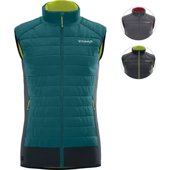 Pánská vesta Zateplená sportovní vesta C.A.M.P. Hybrid Vest Barva: black / lime, Velikost: S