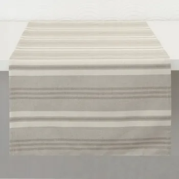 Prostěradlo Běžec béžový, bílý, krémový, odstíny hnědé 300 x 40 cm