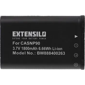 VHBW Baterie NP-90 pro Casio Exilim EX-H10 / EX-H15 / EX-H20G / EX-FH100, 1800 mAh