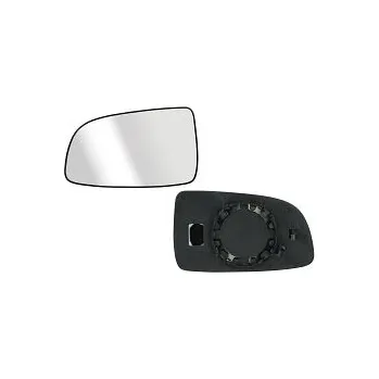 Auto zrcátko Sklo levého zpětného zrcátka CHEVROLET AVEO (T250) | 2008-2011 | nevyhřívané | chromové | vypouklé | TAIWAN |