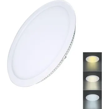 LED osvětlení Solight LED mini panel CCT, podhledový, 12W, 900lm, 3000K, 4000K, 6000K, kulatý
