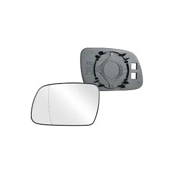 Auto zrcátko Sklo levého zpětného zrcátka PEUGEOT 307 | 2005-2007 | nevyhřívané | chromové | asférické | VIEW MAX |