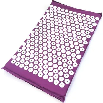 Masáž Masážní podložka s polštářem pro relaxaci | Akupresurní set, masážní matrace - Mat-fialová