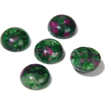 Přírodní kámen Kulatý přírodní kámen | dekorační minerál 10 ks - Zoisite , 4 mm