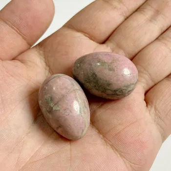 Dekorace do akvária 1-3 ks Přírodní leštěný minerální kámen 20x30 mm | Dekorace, akvarijní kámen - NO.25 Rodonit , 3 kusy