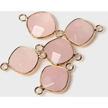 Přívěsek 2-5 ks Přívěsek přírodní kámen na řetízek | přívěsek, šperk - 11 Rose Quartz , 2 kusy