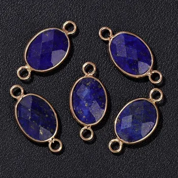Přívěsek Přívěsek přírodní kámen oválný | šperk, amulet - Č.18 Lapis Lazuli , 5 kusů