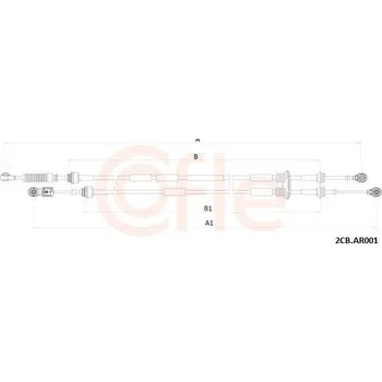 Tažné lanko, ruční převodovka COFLE 92.2CB.AR001