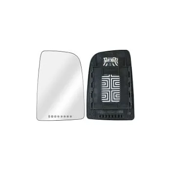 Auto zrcátko Sklo pravého zpětného zrcátka MERCEDES SPRINTER | 2018 a výše | vyhřívané | chromové | vypouklé | s hlídáním mrtvého úhlu | TAIWAN |