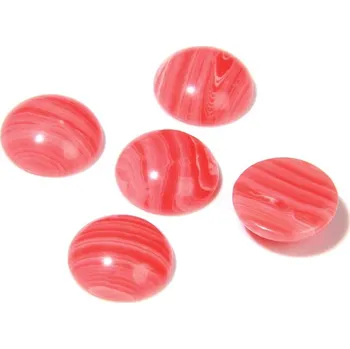 Přírodní kámen Kulatý přírodní kámen | dekorační minerál 10 ks - Syntetický červený achát , 6 mm