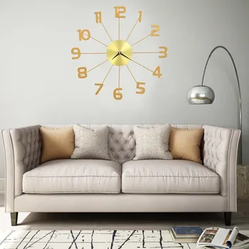 Hodiny Nástěnné hodiny kovové 43 cm černé