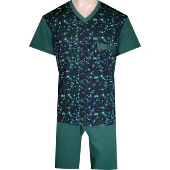 Pánské pyžamo Pánské Pyžamo Krátké FOLTÝN PK 482 Velikost: 4XL