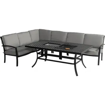 Zahradní sestava Luxusní zahradní rohová sedací souprava Rosario