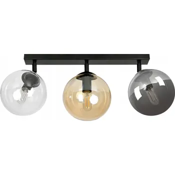 Stropní bodové svítidlo obdélníkové Emibig černé