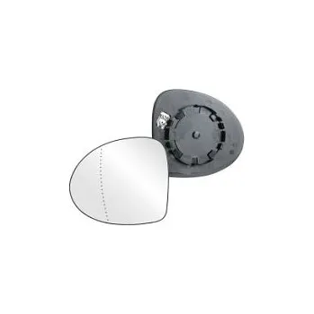 Auto zrcátko Sklo levého zpětného zrcátka RENAULT THALIA II | 2008-2013 | vyhřívané | chromové | asférické | VIEW MAX |