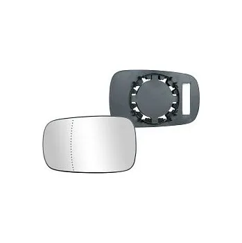 Auto zrcátko Sklo levého zpětného zrcátka RENAULT LAGUNA II | 2001-2005 | nevyhřívané | chromové | asférické | TAIWAN |