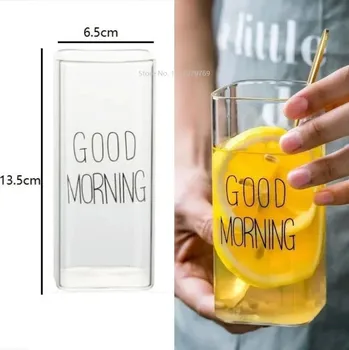 Skleněný hrnek na čaj a kávu – průhledný designový hrnek | Skleněný hrnek, hrnek na čaj - Dobrý B