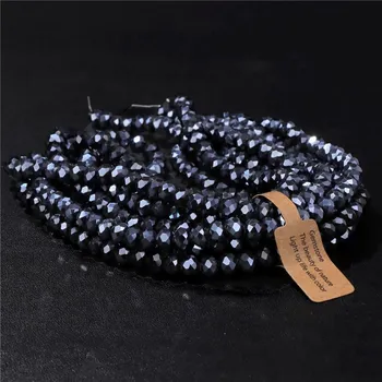 Dětské navlékací korálky Korálky skleněné fasetované na náramky | výroba šperků - Č.7 , 5 x 8 mm