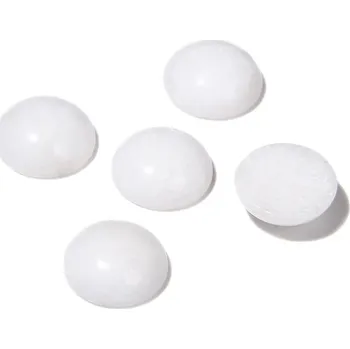 Přírodní kámen Kulatý přírodní kámen | dekorační minerál 10 ks - Bílý nefrit , 4 mm