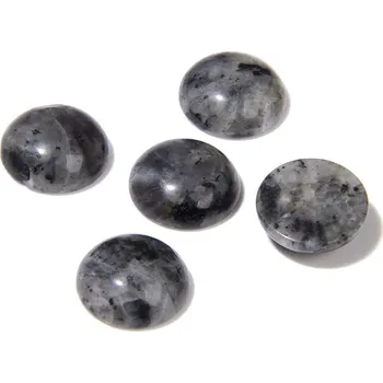 Přírodní kámen Kulatý přírodní kámen | dekorační minerál 10 ks - Tmavý labradorit , 14 mm