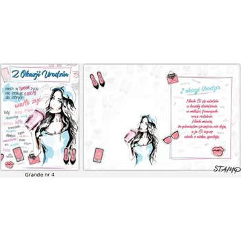 Dárková POHLEDNICE s OBÁLKOU Přání A5 Narozeninová pro Dívku