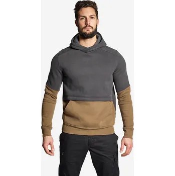 Dámská mikina SOLOGNAC Mikina s kapucí 500 2XL KAŠTANOVÁ|ŠEDÁ