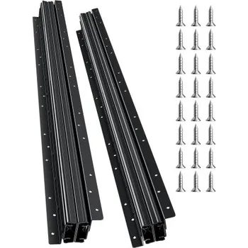 Nábytkové kování VEVOR Výsuvy pro zásuvky pod montáž, 32 palců, plný výsuv s kuličkovým ložiskem pod kolejnice schodišťové skříňky, nosnost 260 liber, vysoce odolné spodní kluzáky pro schodišťové skříňky, kolejnice pro výměnu svépomocí, černé