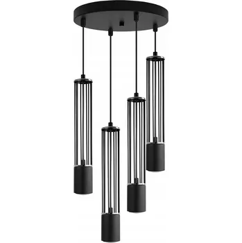 LED ZÁVĚSNÉ STROPNÍ SVÍTIDLO TUBA STROPNÍ SVÍTIDLO NAD STŮL ČERNÁ CHROMOVÁ MODERNÍ