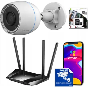 Bezpečnostní kamera Sada pro monitoring Ezviz Monitoring EZVIZ WiFi + Router se SIM kartou