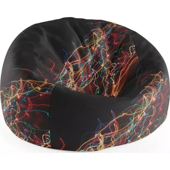 Sedací pytel Sablio Sedací vak Cocoon Světelný efekt - 115 x 75 cm x 45 cm - Sablio