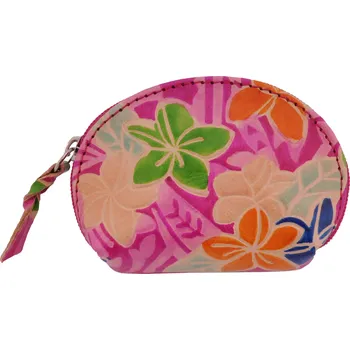 Penál Kožená kapsička na klíče nebo na drobné magenta