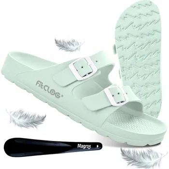 Pracovní obuv Pěnové Pantofle Dámské pantofle na bazén pláž Verde Mintové EVA FITCLOG LIKE 38