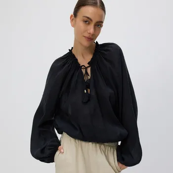 Dámská halenka Reserved - Halenka oversize střihu - černý - 395FH-99X - 395FH-99X-XXL