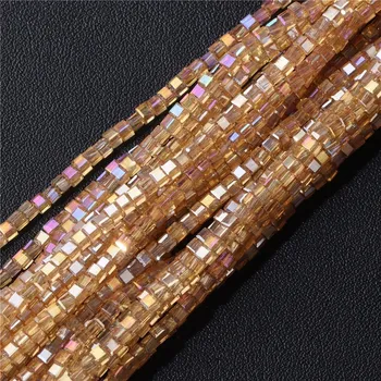 Dětské navlékací korálky Přírodní kamenné korálky 2-3mm pro šperky | šperkařské doplňky - Č.10 Sklo , 2-3 mm