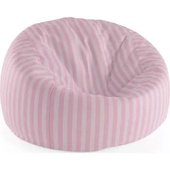 Sedací pytel Sablio Sedací vak Cocoon Růžové pruhy - 115 x 75 cm x 45 cm - Sablio