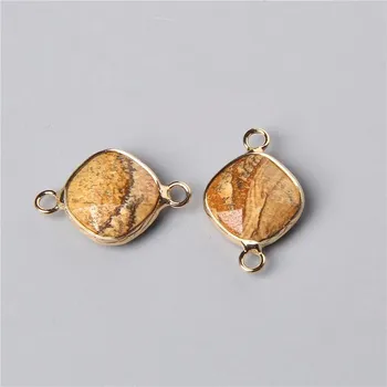 Přívěsek Kosočtvercový přívěsek 14mm | výroba šperků 2 ks - Č.15 Obrázek