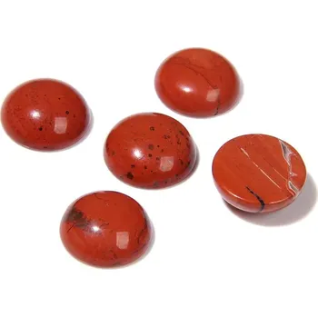 Přírodní kámen Kulatý přírodní kámen | dekorační minerál 10 ks - Červený jaspis , 8 mm
