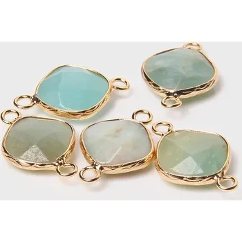 Přívěsek 2-5 ks Přívěsek přírodní kámen na řetízek | přívěsek, šperk - 7 Amazonit , 2 kusy