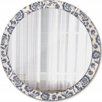 Zrcadlo Zrcadlo do Koupelny Glamour Květinový vzor 90cm