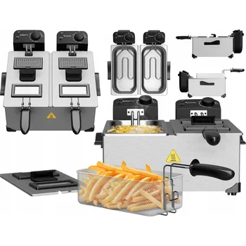 fritéza Tradiční fritéza TurboTronic TT-DF2 SILVER 3600 W 3 l