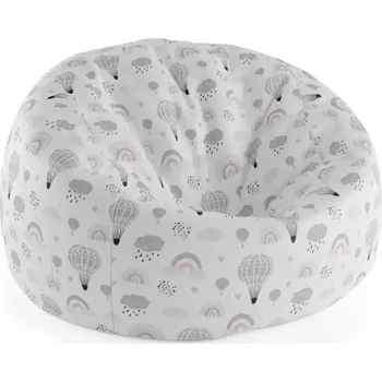 Sedací pytel Sablio Sedací vak Cocoon Malované horkovzdušné balony - 75 x 45 x 35 cm