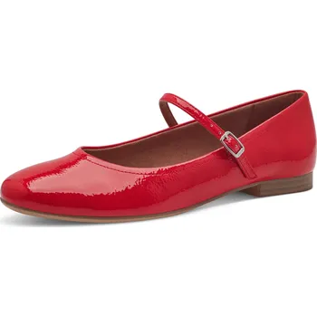 Dámské baleríny DÁMSKÉ BALERÍNY TAMARIS 1-22122-42 524 ČERVENÁ Barva: Červená, Velikost: 36