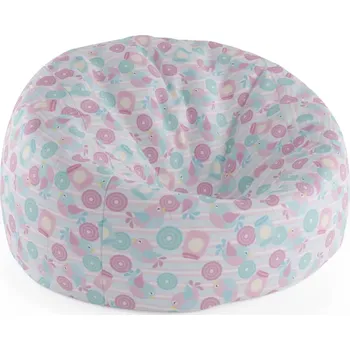 Sedací pytel Sablio Sedací vak Cocoon Roztomilí ptáčci - 115 x 75 cm x 45 cm - Sablio