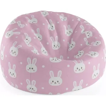 Sedací pytel Sablio Sedací vak Cocoon Králíčci - 115 x 75 cm x 45 cm - Sablio