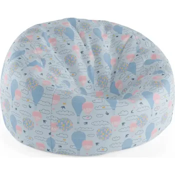 Sedací pytel Sablio Sedací vak Cocoon Horkovzdušné barevné balóny - 115 x 75 cm x 45 cm - Sablio