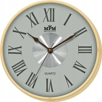 Hodiny Nástěnné hodiny MPM Quality béžové 30,2 cm