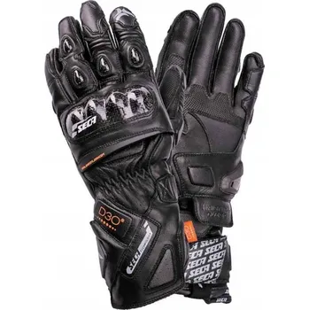 Moto bunda Rukavice SECA TRACKDAY BLACK černé